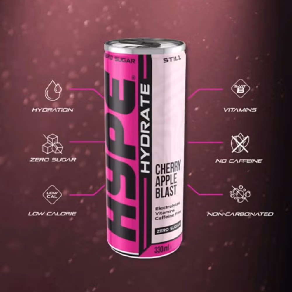 Hype Hydrate RTD – Cherry Apple Blast, 330ml 2
