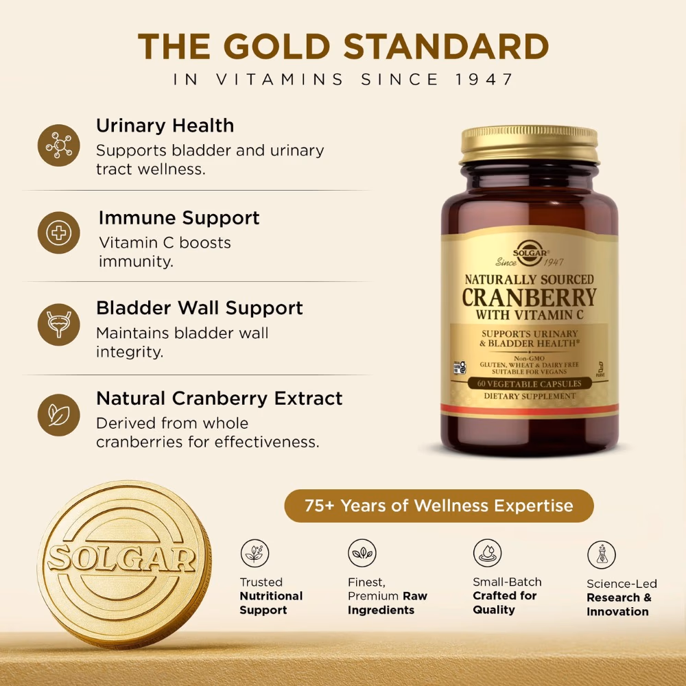 Solgar Cranberry with Vitamin C - 60 Capsules 3
