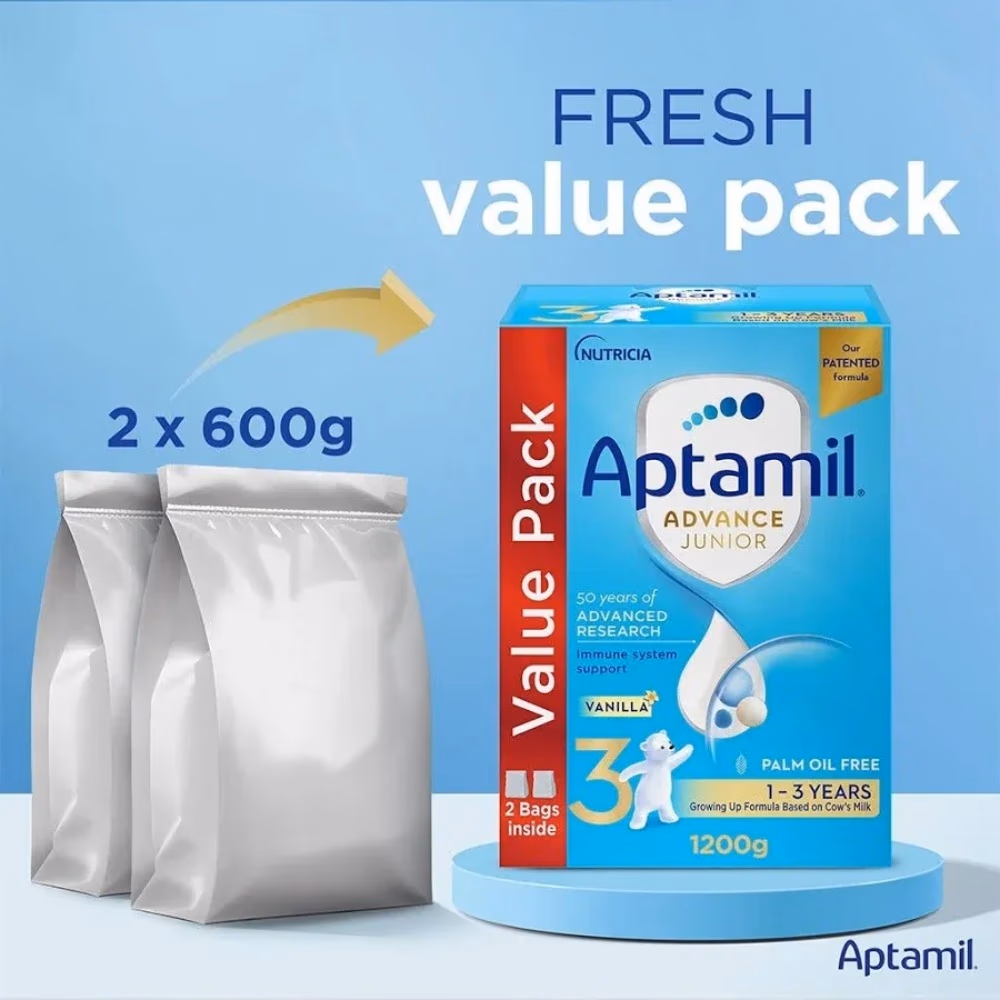 Aptamil Advance Junior Stage 3 Growing Up Formula 1200Gm Vanilla 4