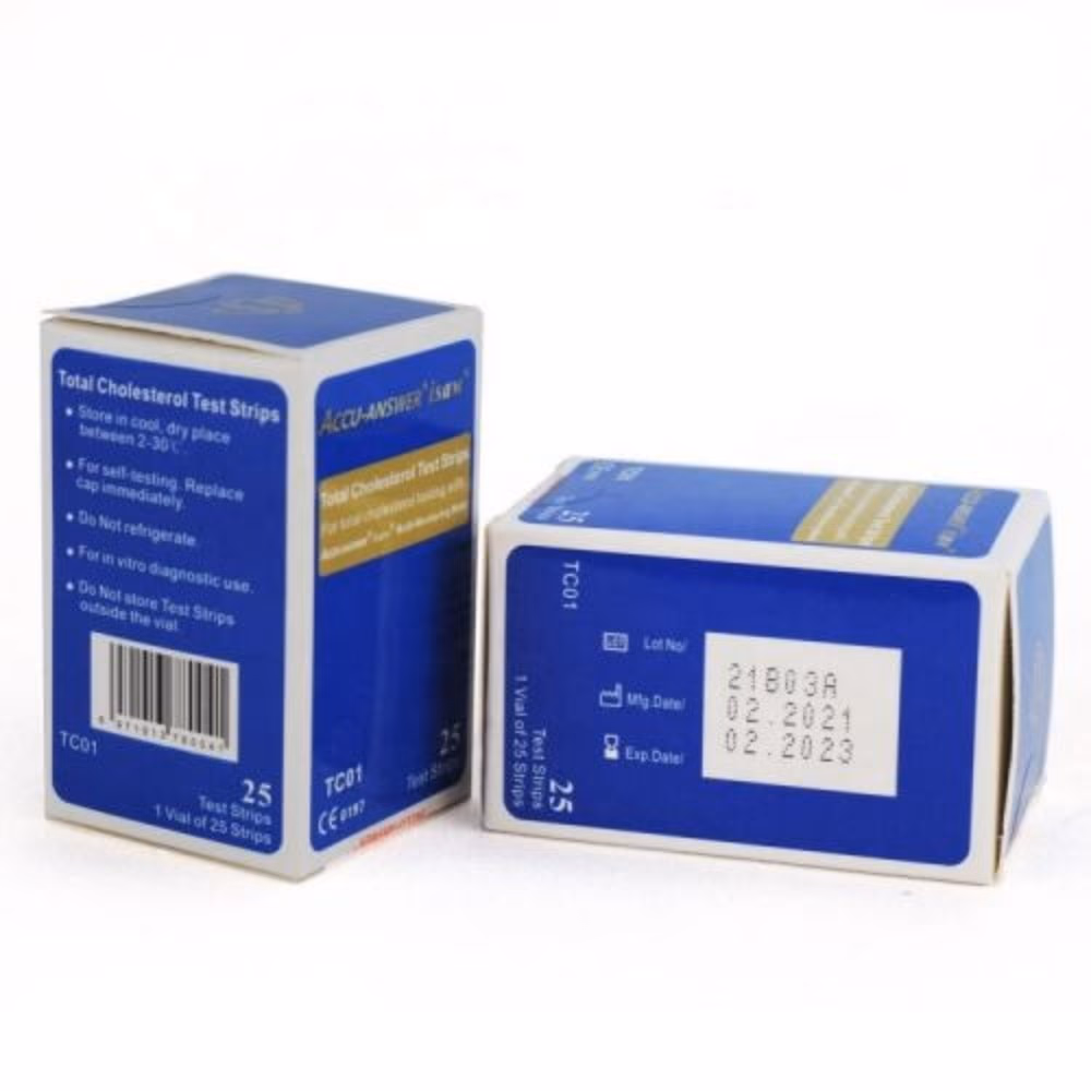 Accu-Answer iSaw Cholesterol Test Strips 25s 4