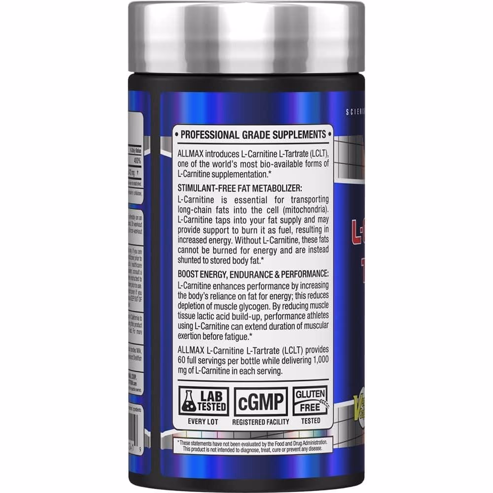 Allmax Carnitine Tartrate- 120 Capsules  2