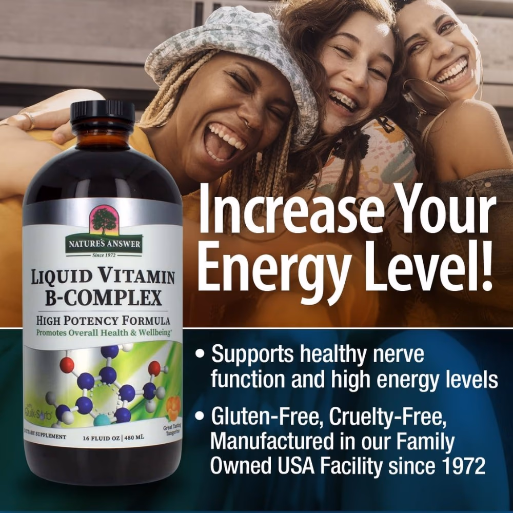 Natures Answer Liquid Vitamin B-Complex 240ml-Tangerine Flavor 2