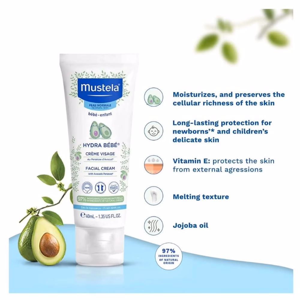 Mustela Hydra Bebe Facal Cream 40ML 4