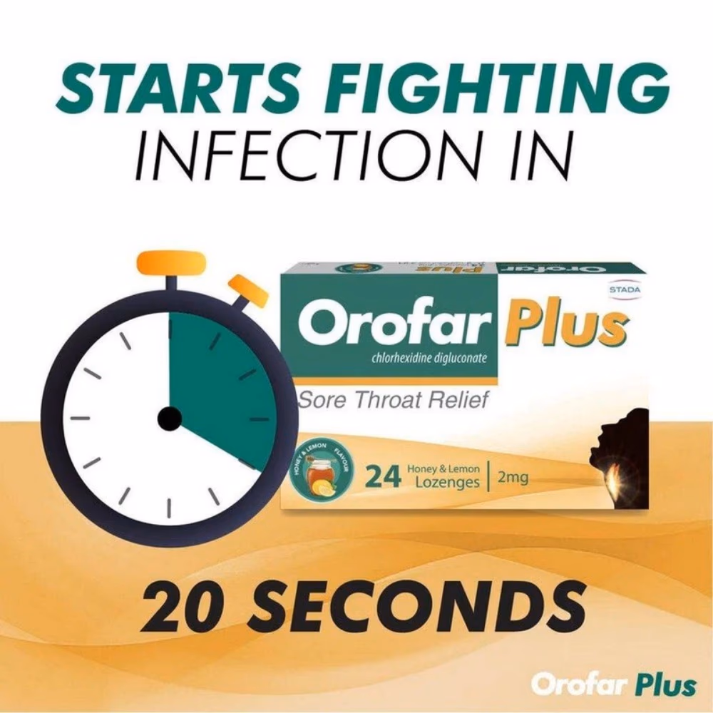 Orofar Plus Honey &amp; Lemon Lozenges 24s 2