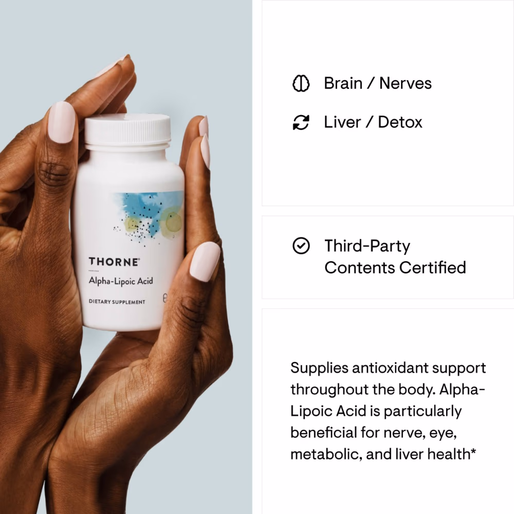 Thorne R-Lipoic Acid 60 Capsules 2