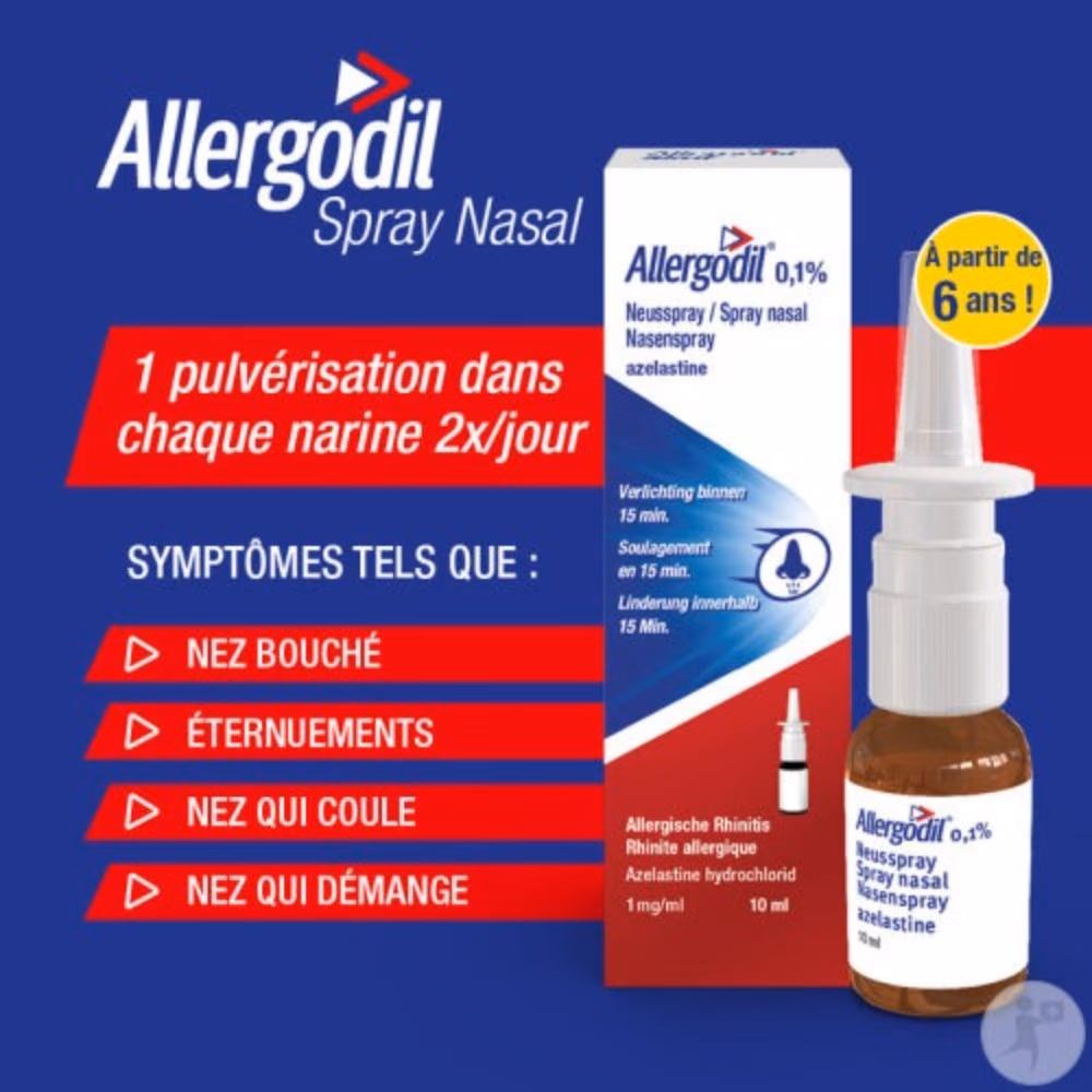 Allergodil 0.1% Nasal Spray 10ml  3