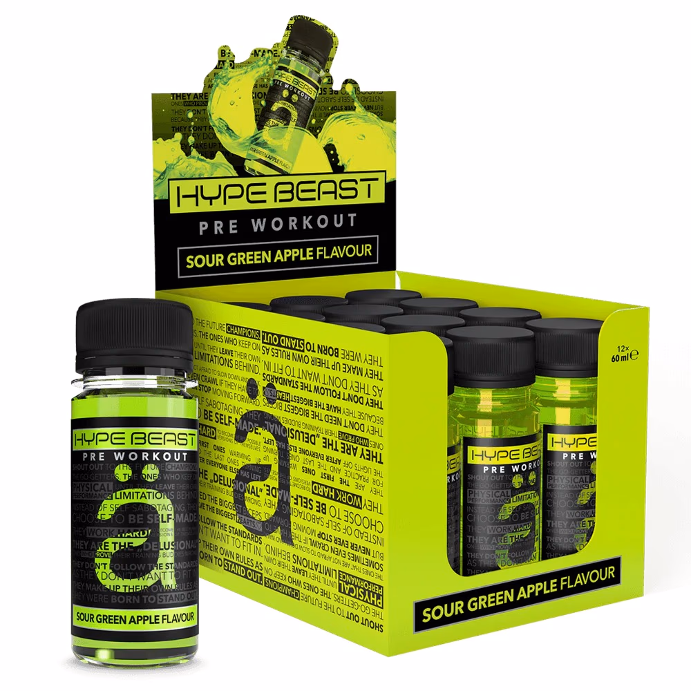 Nano Hype Beast Pre Workout Shot Green Apple 60ml 3
