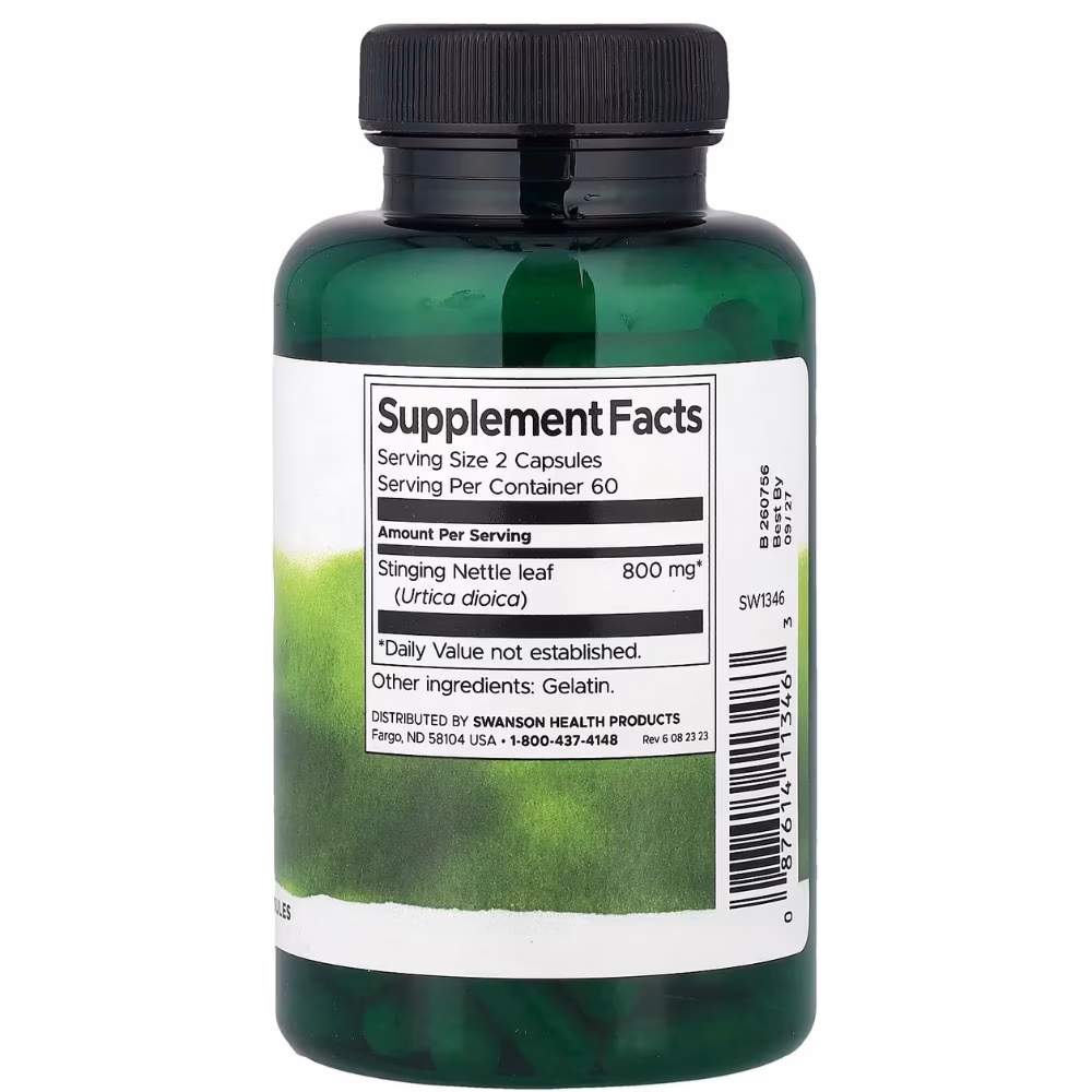 Swanson Stinging Nettle Leaf 120 Capsules  2
