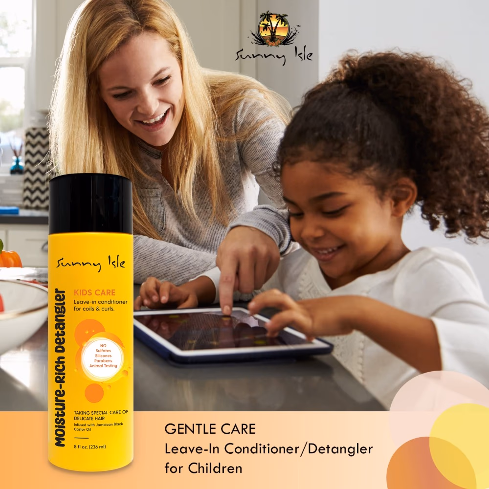 Sunny Isle Kids Moisture Rich Detangler Leave-In 236ml 3