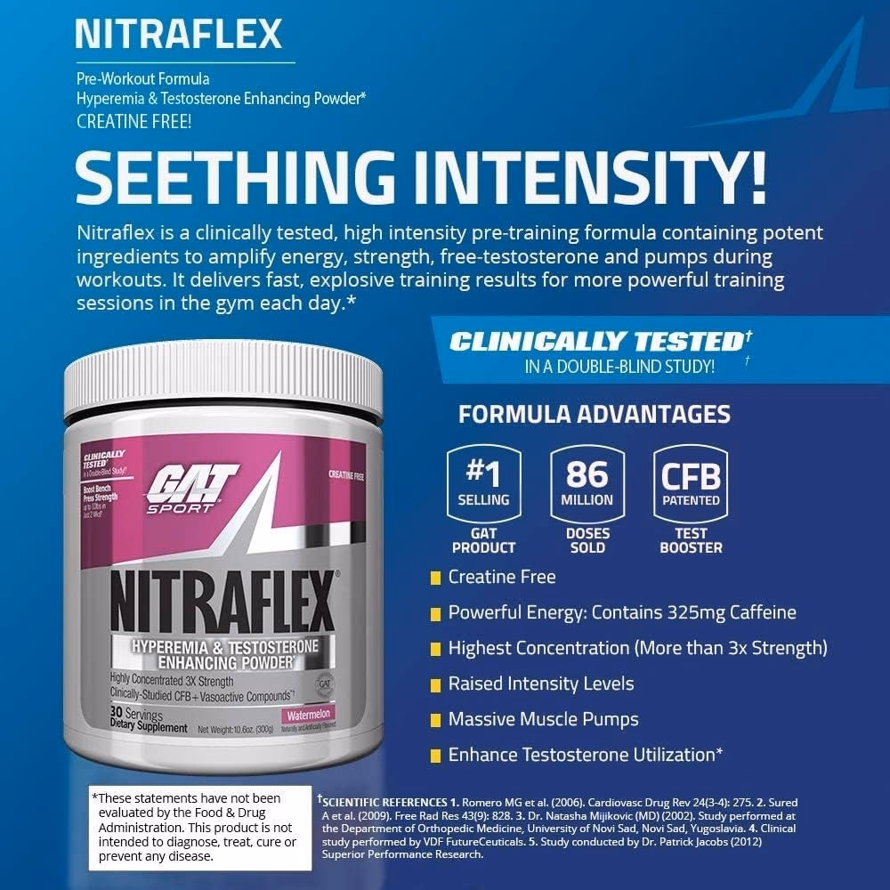 GAT Sport Nitraflex Watermelon 30 Servings 3