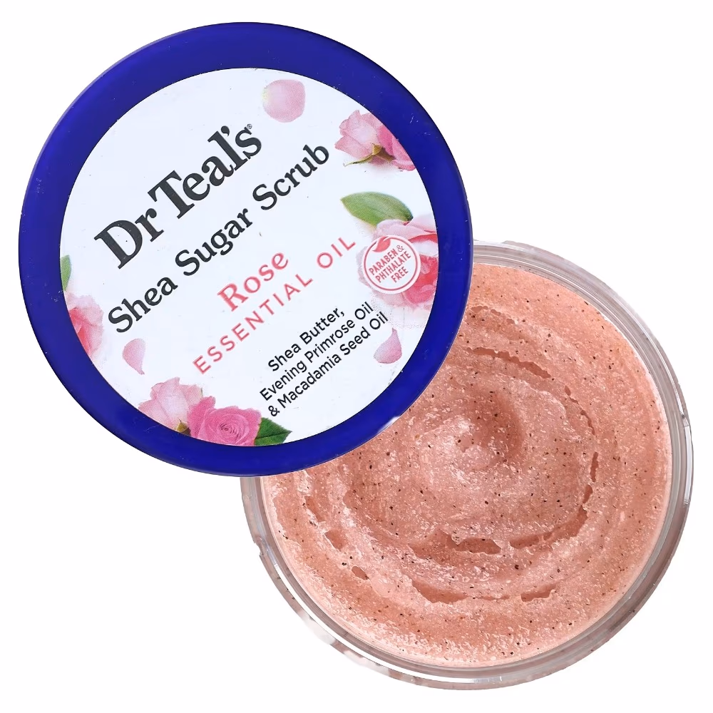 Dr Teals Shea Sugar Scrub Rose 538g 4