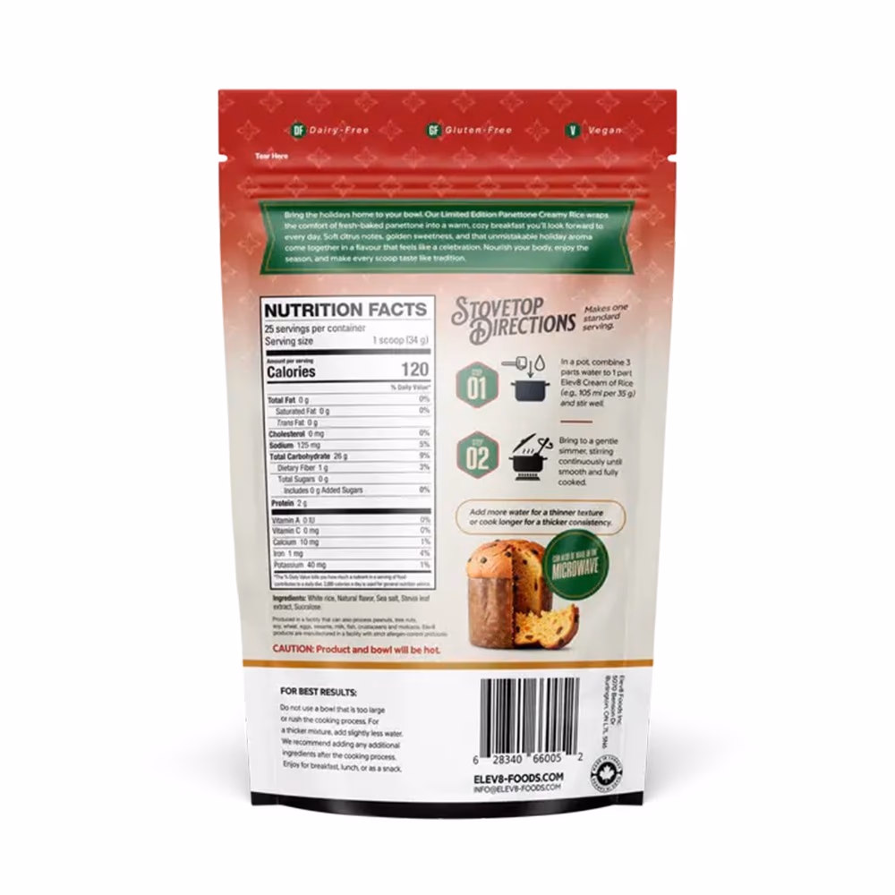 ELEV8 Creamy Rice Panettone 850g 2
