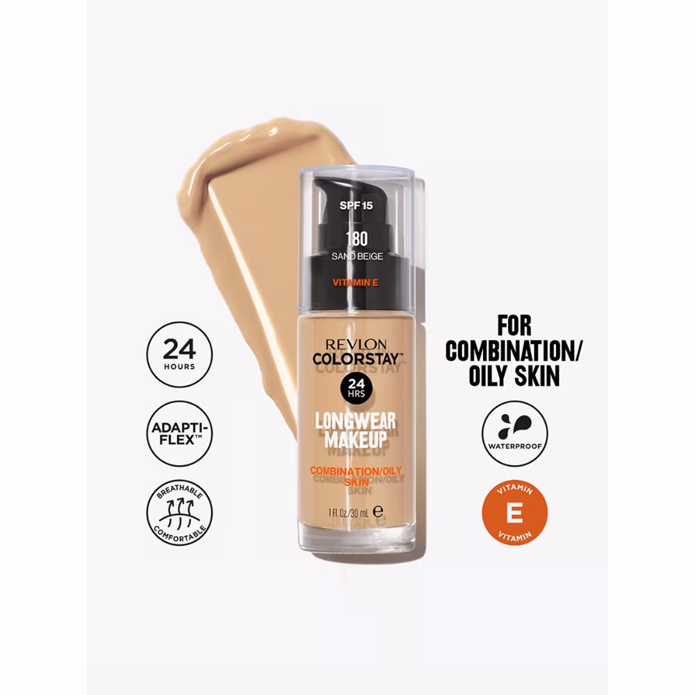 Revlon ColorStay 24HRS Matte Foundation 180 Sand Beige 3