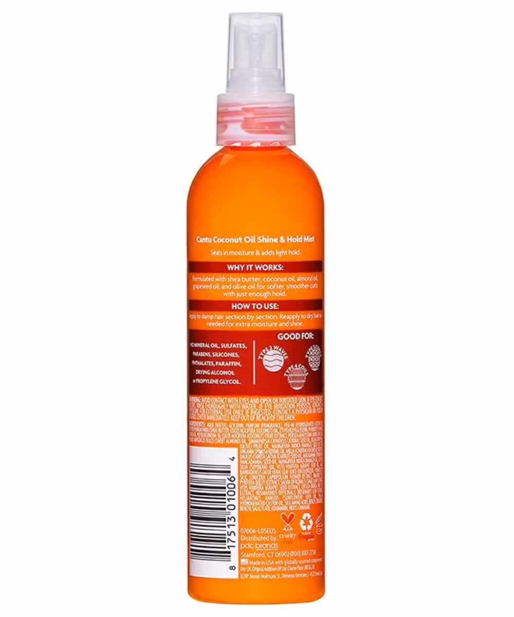 Cantu Coconut Oil Shine & Hold Mist 237ml 2