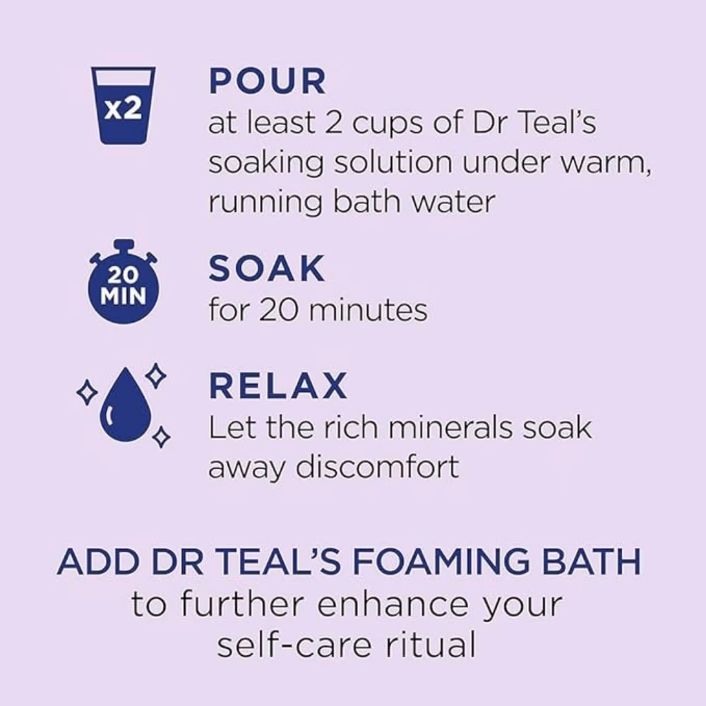 Dr Teals Epsom Salt Lavender 1.36kg 5