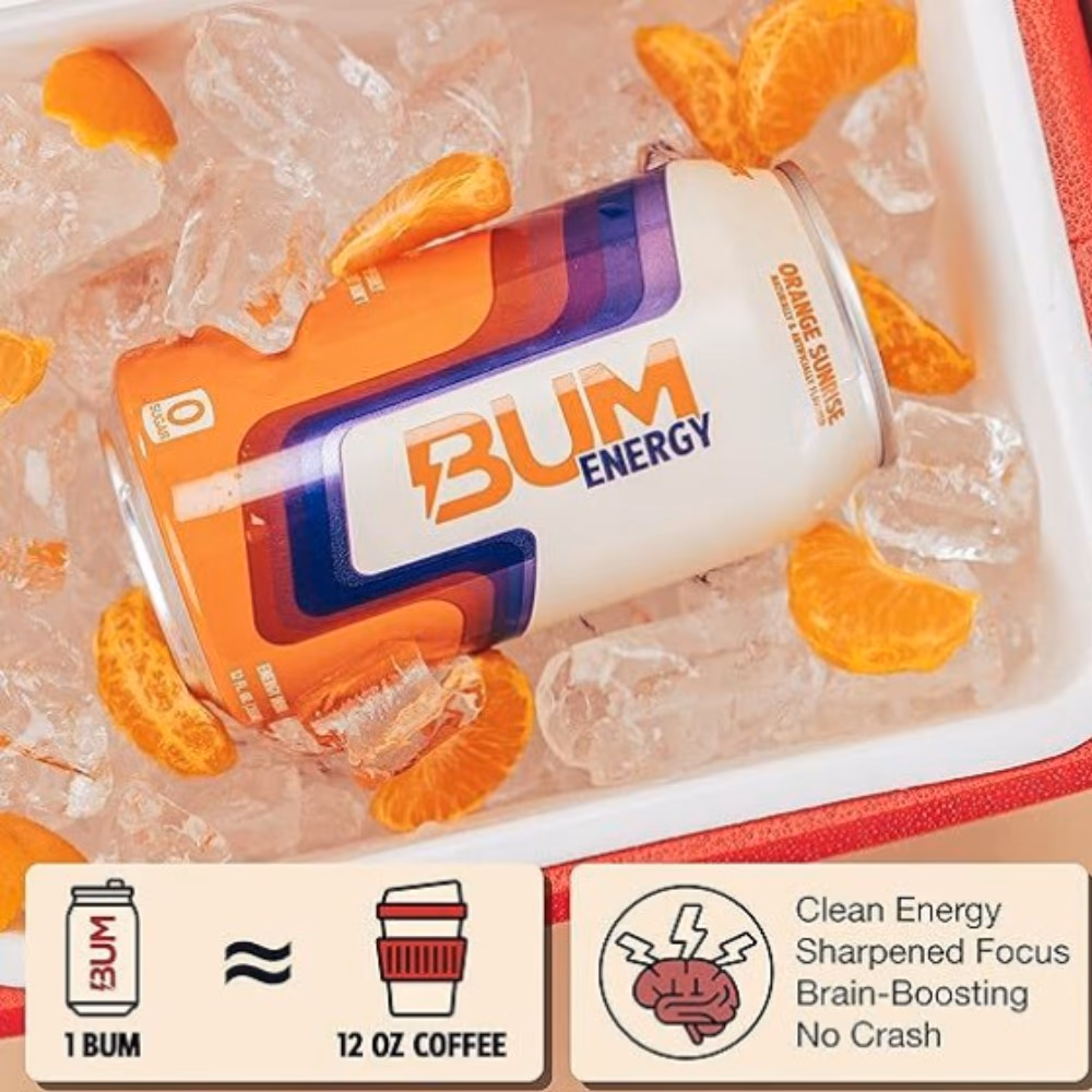 Raw Bum Energy Ready to Drink Orange Sunrise 355ml 2