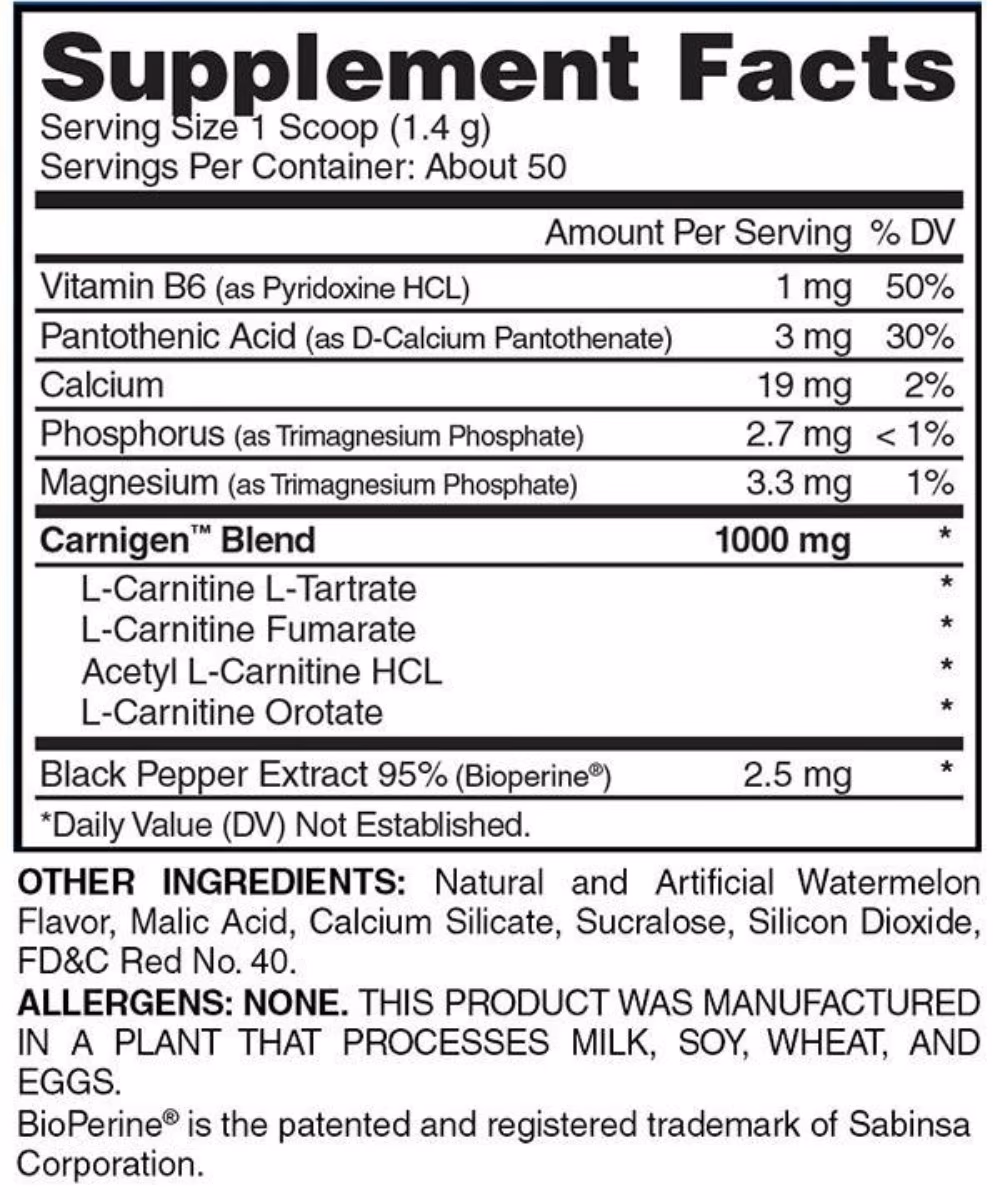 Evogen Carnigen Grape Blast 50 Servings 3