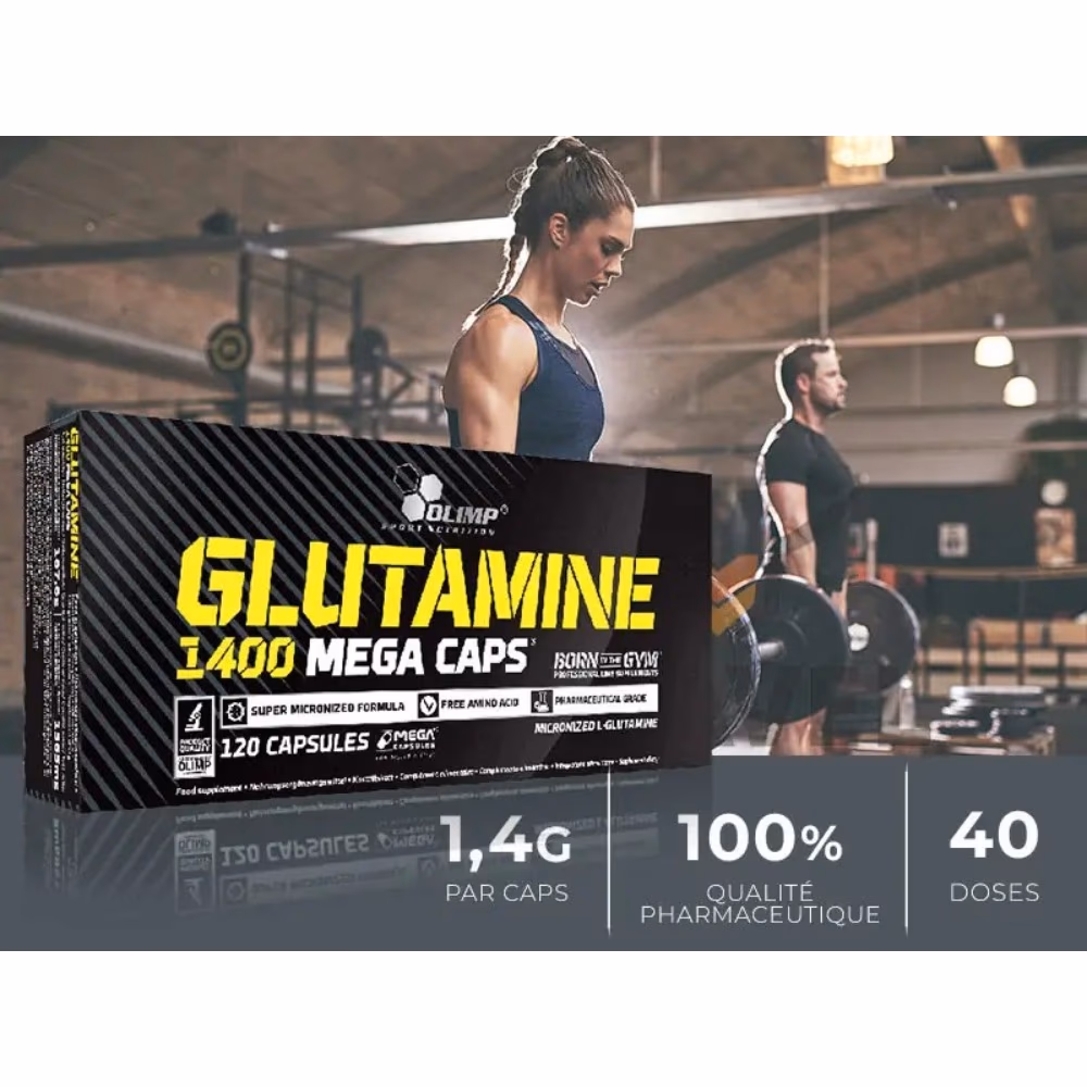 Olimp Glutamine 1400 Mega Caps 120 Capsules 2