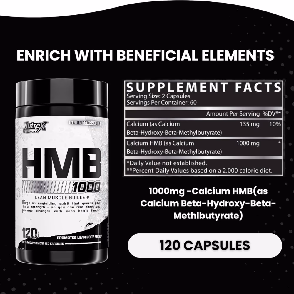 Nutrex HMB 1000 mg 120 Capsules – HMB Supplement 5