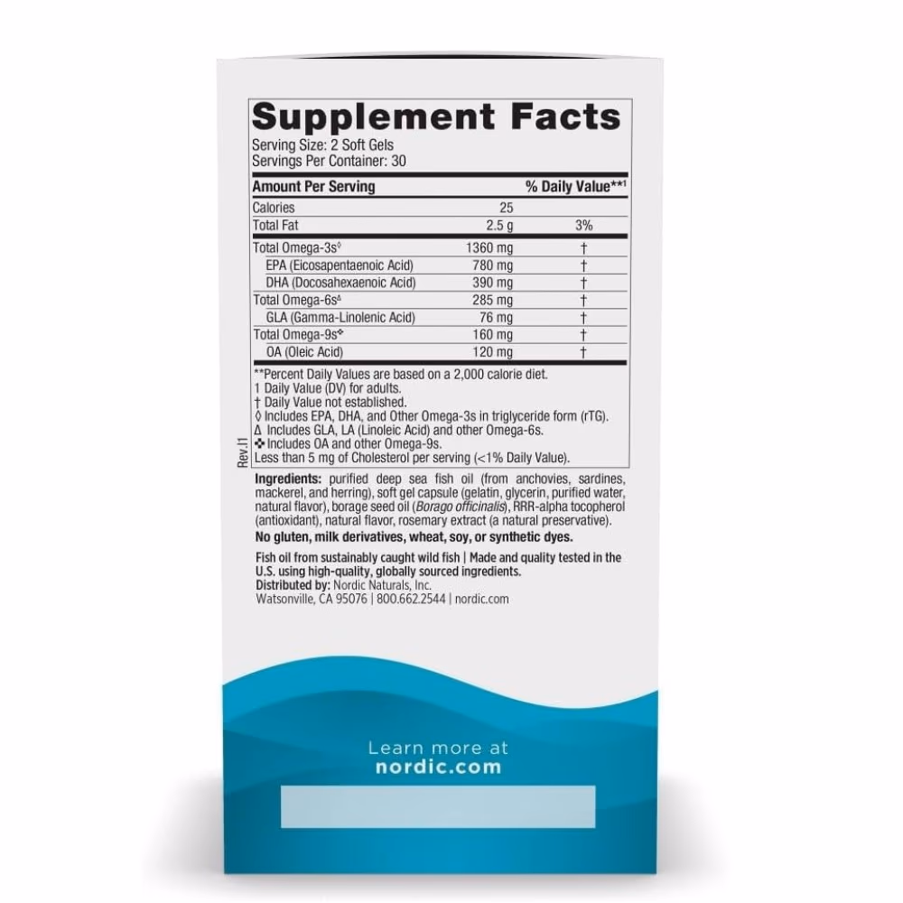 Nordic Naturals Complete Omega-D3 – 60 Softgels 4