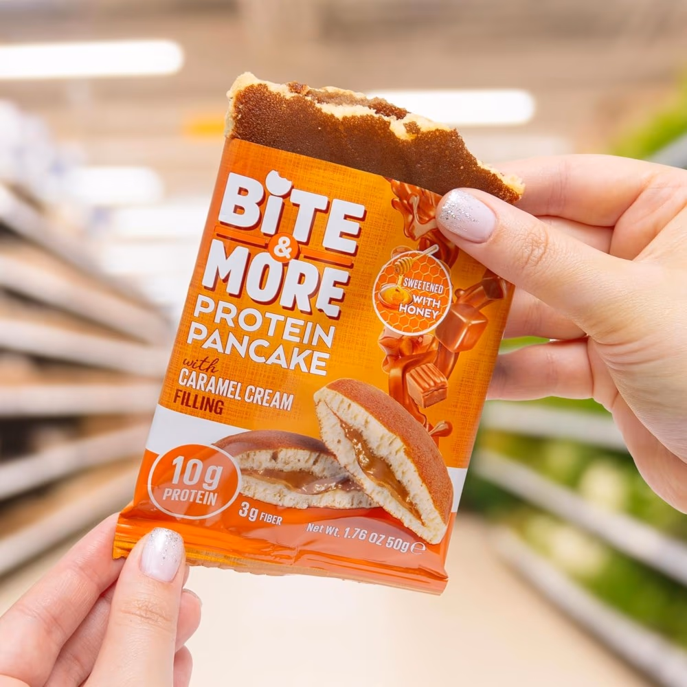 Bite & More Protein Pancake Caramel Cream 50gm 4