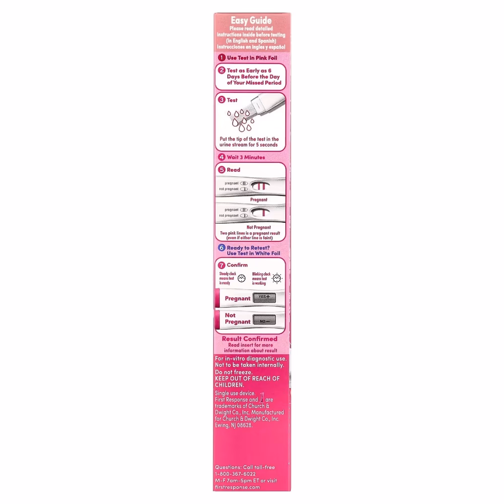 First Response Early Result Pregnancy Test  6 Days Early 3s Pack 2