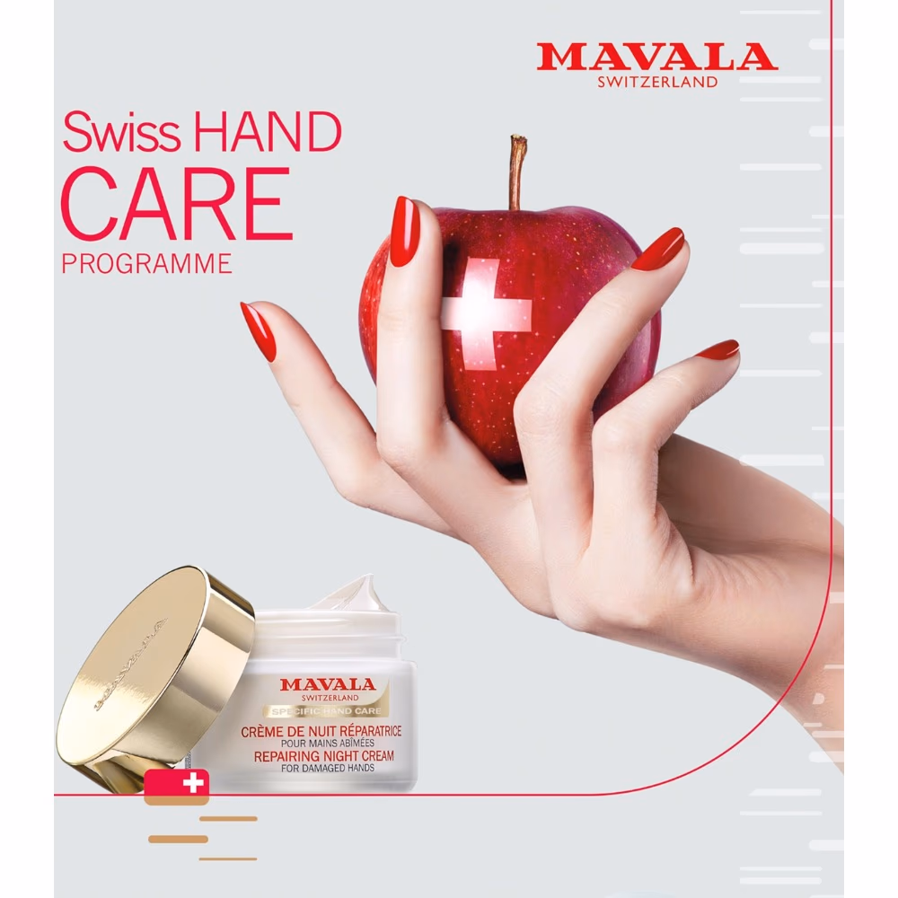 Mavala Repairing Night Cream for Damaged Hands 70ml 4
