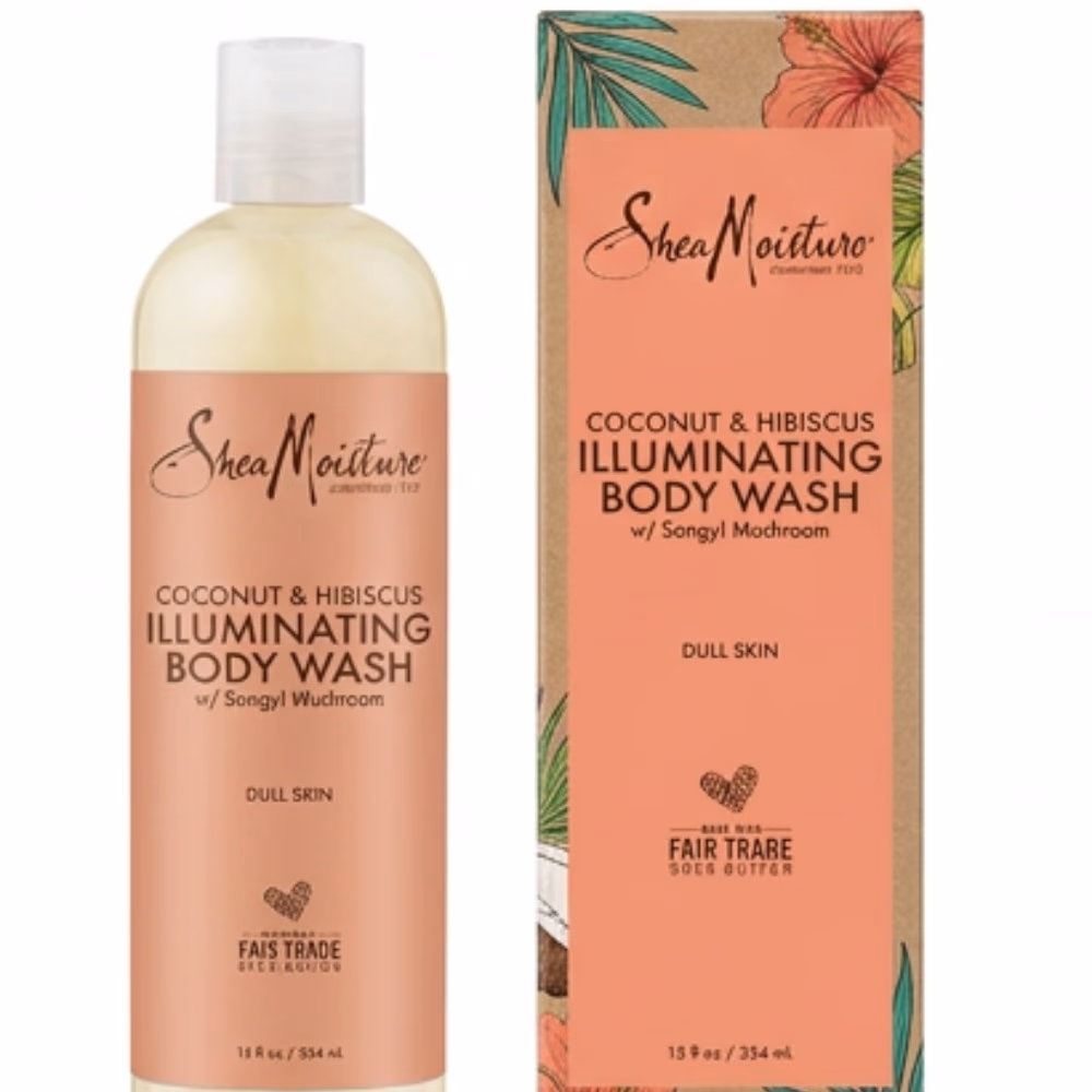 Shea Moisture Coconut and Hibiscus Illuminating Body Wash 384ml 4