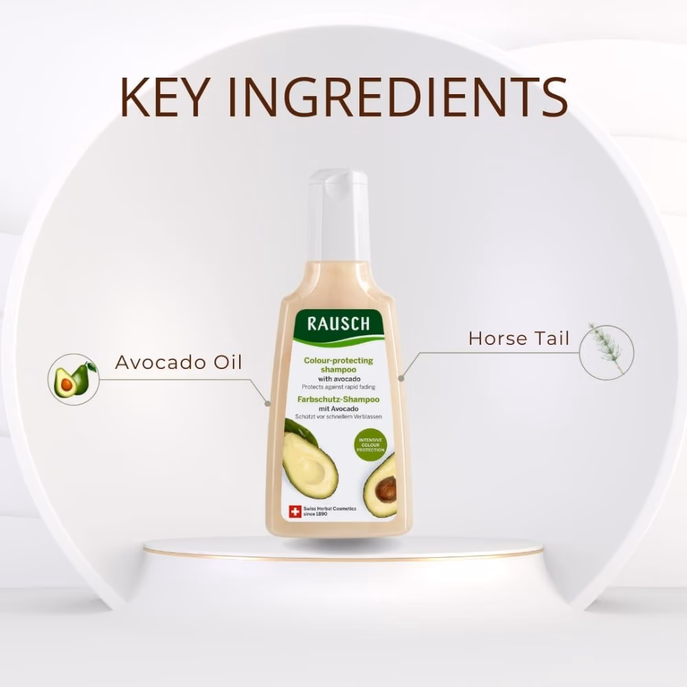 Rausch Avocado Color-Protecting Shampoo 200ml 3