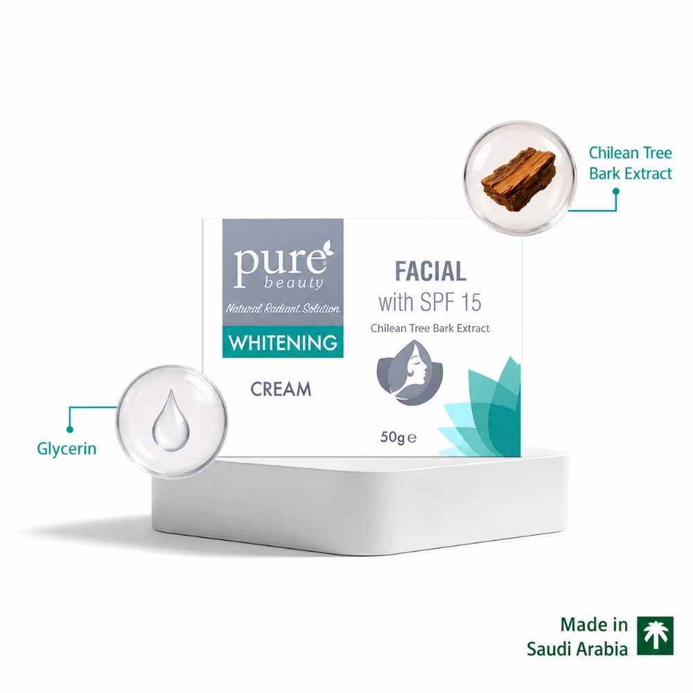 Pure Beauty Whitening Facial Cream with  SPF15  50gm 3