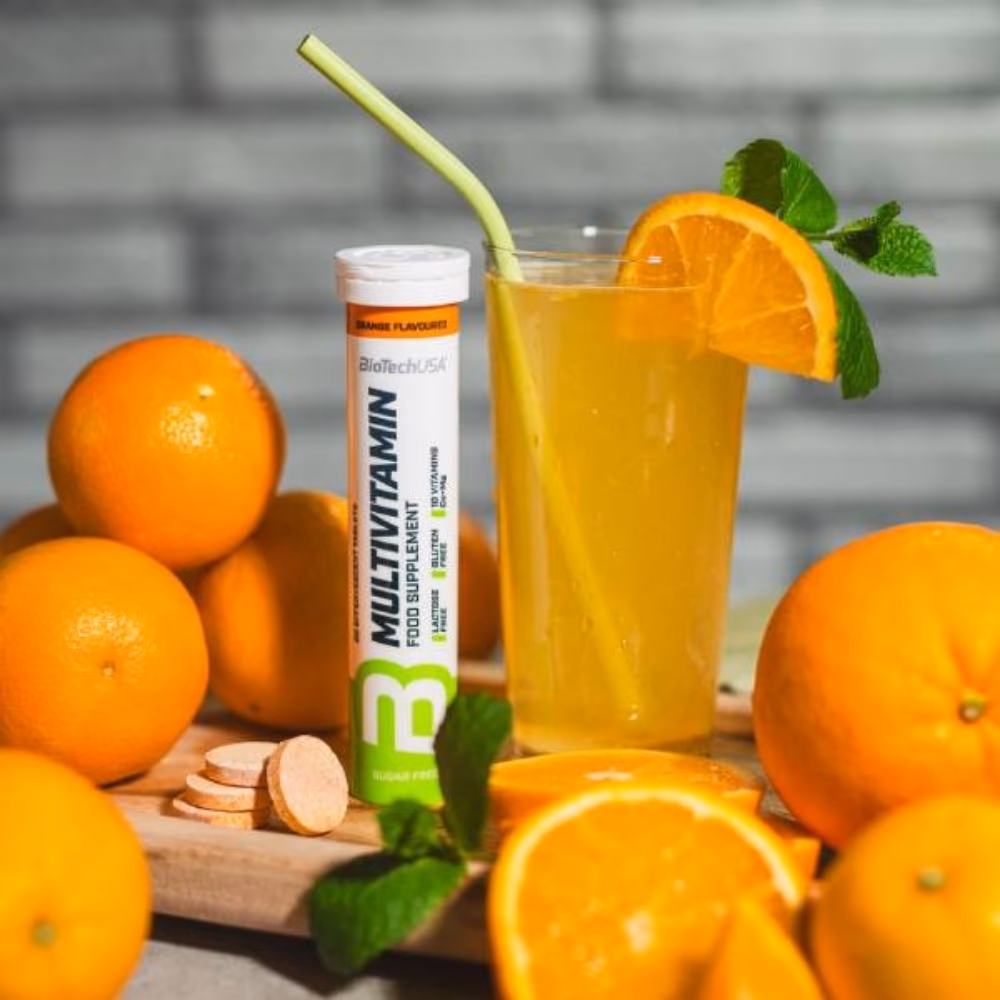 BioTechUSA Multivitamin Effervescent Orange Flavor - 20 Tablets ( 2+1 Offer) 3