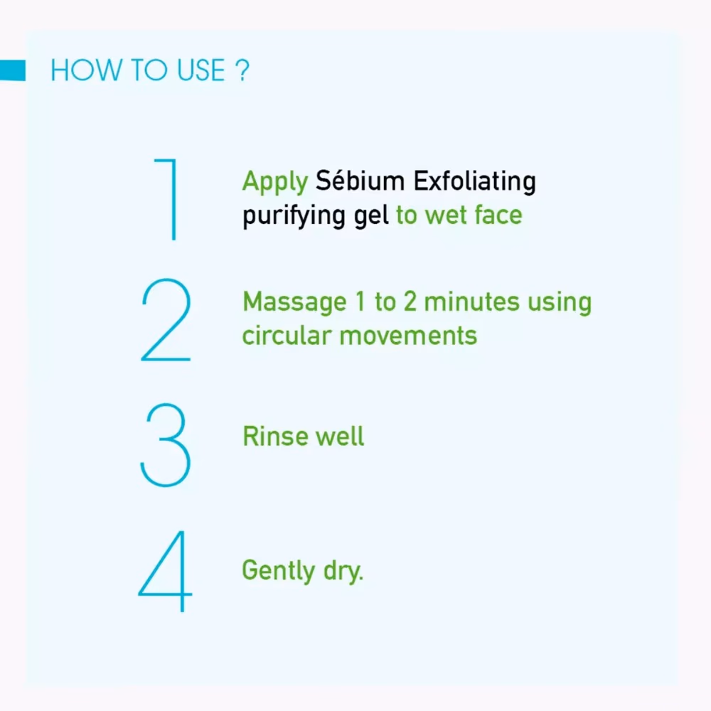 Bioderma Sebium Exfoliating Purifying Gel 100ml 4
