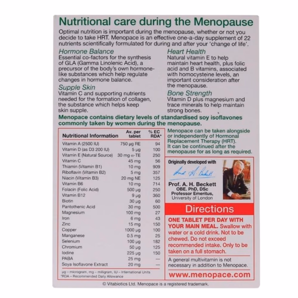 Vitabiotics Menopace Cap 30S 3