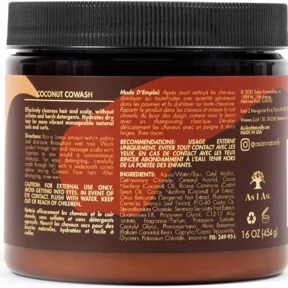 As I Am Classic Coconut Cowash Cleansing Conditioner 454gm 3