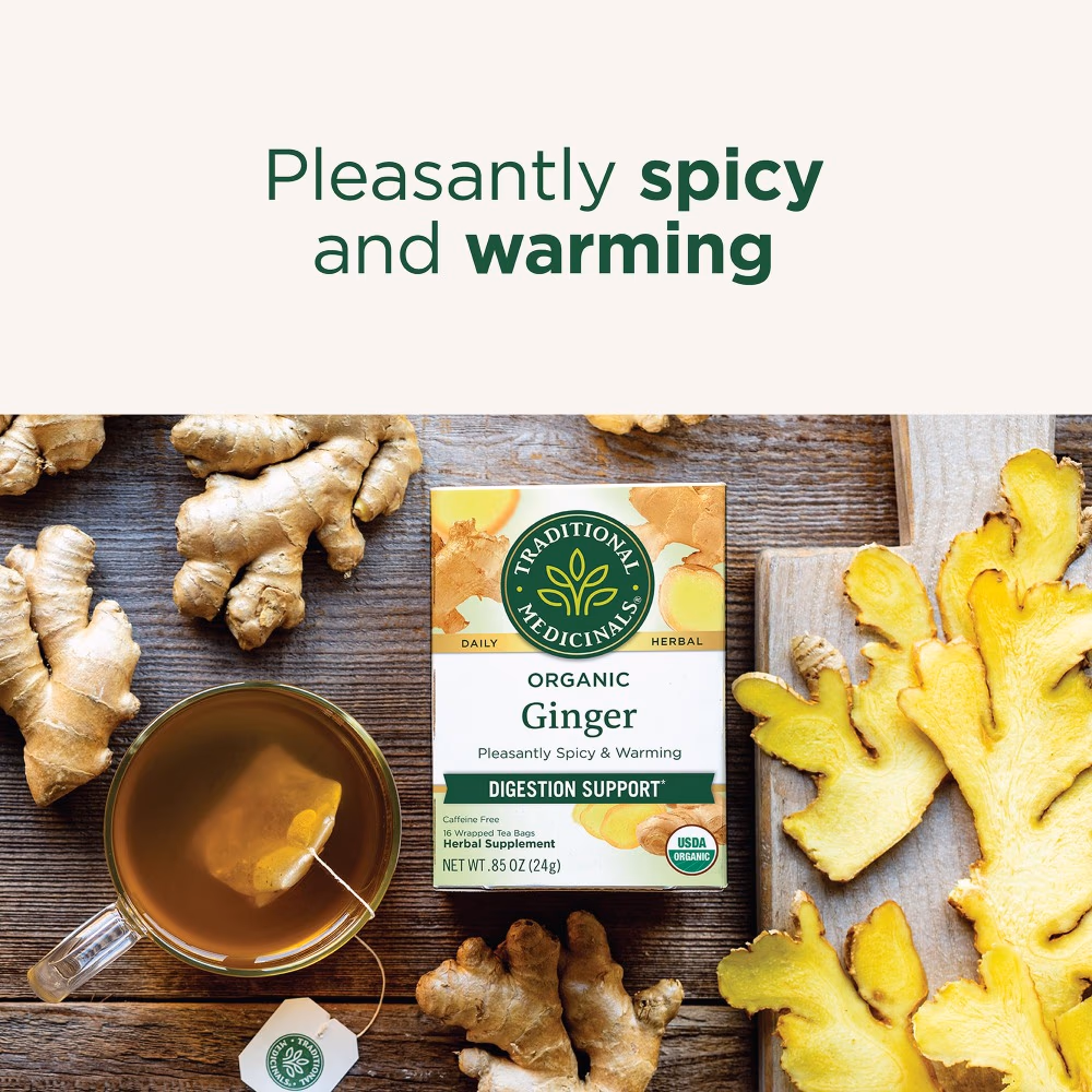 Traditional Organic Ginger Herbal Tea Bags 16s 2