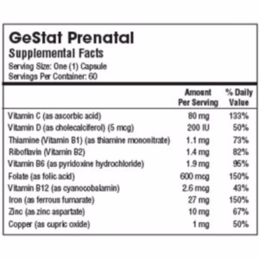 Vita Gestat Prenatal Cap 60 Caps 3