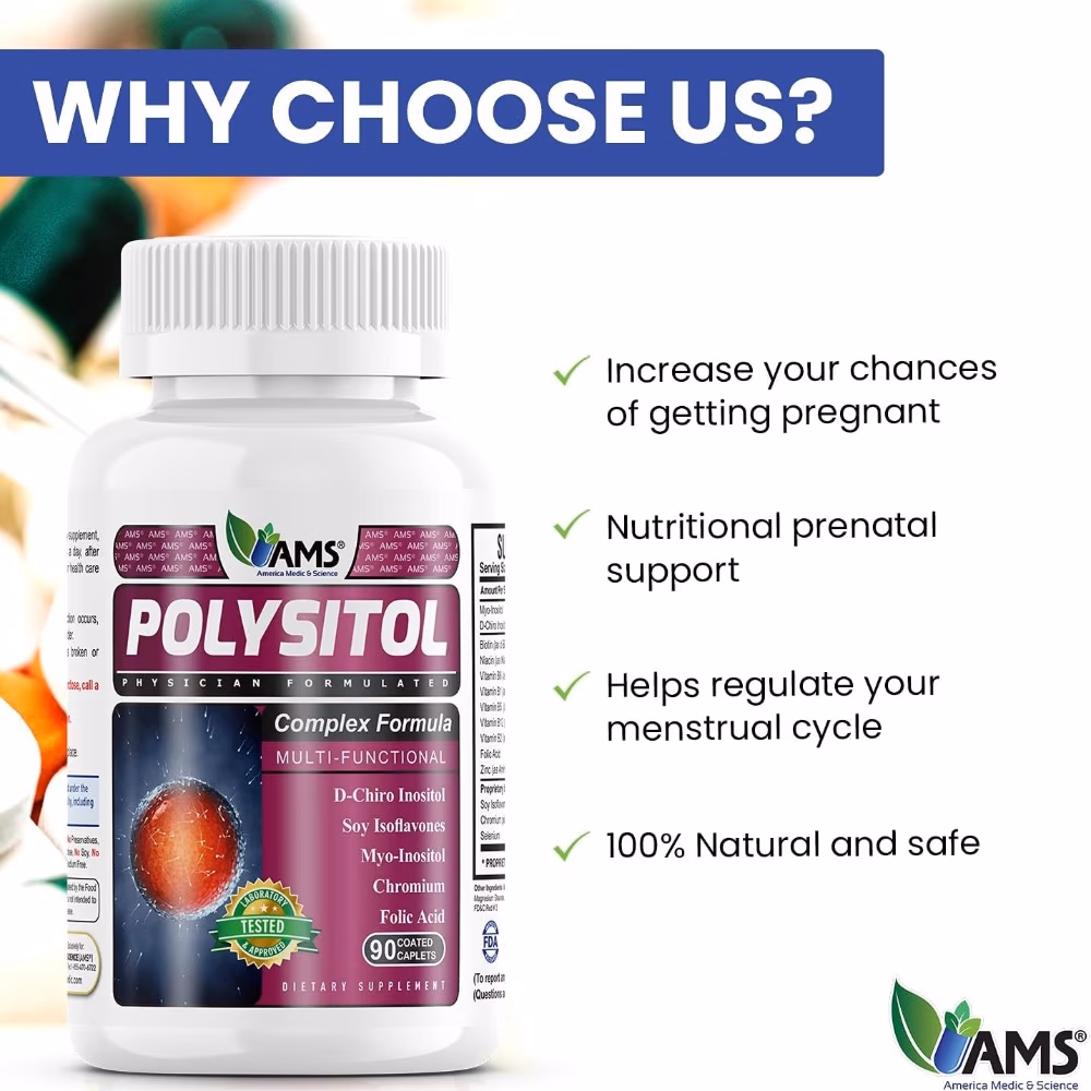 AMS Polysitol Caplets 90's 3