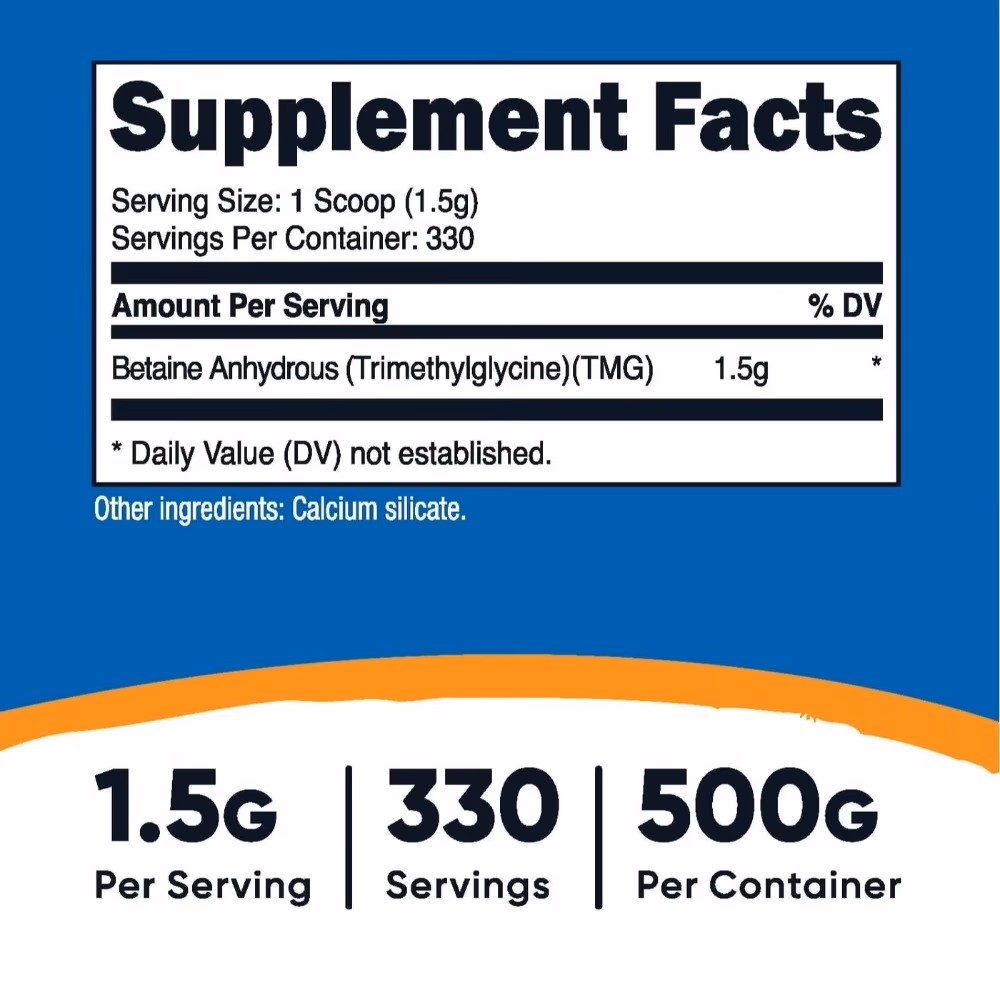 Nutricost Betaine Anhydrous Powder 500g 3