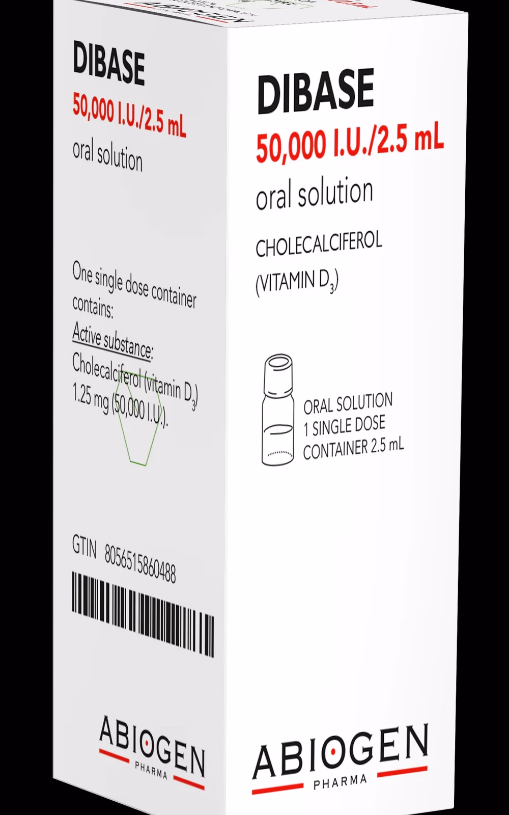 DIBASE Vitamin D3 50,000 IU Oral Solution 2