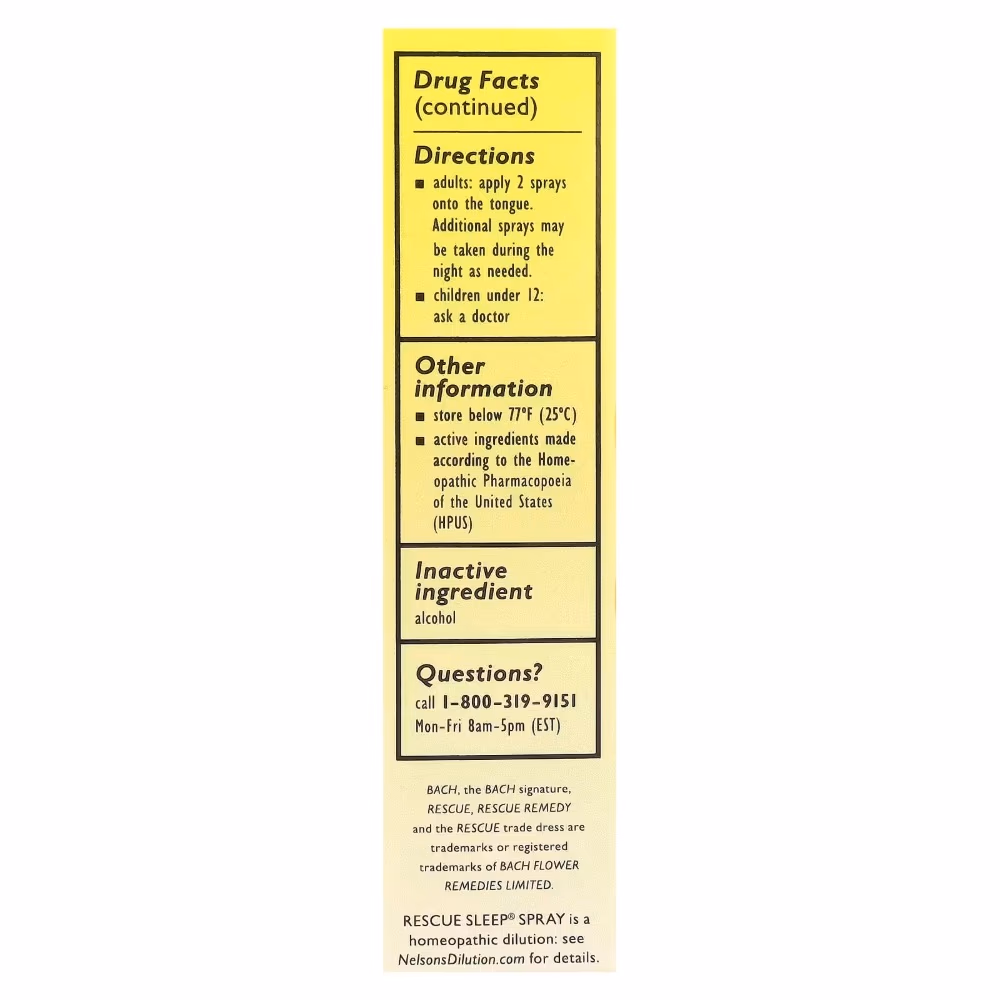 Bach Rescue Sleep Spray 20Ml 3
