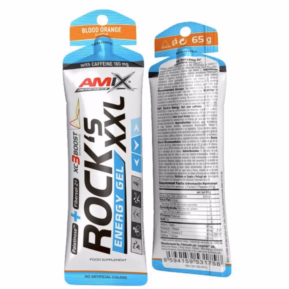Amix Rocks Energy Gel Blood Orange 65g 2