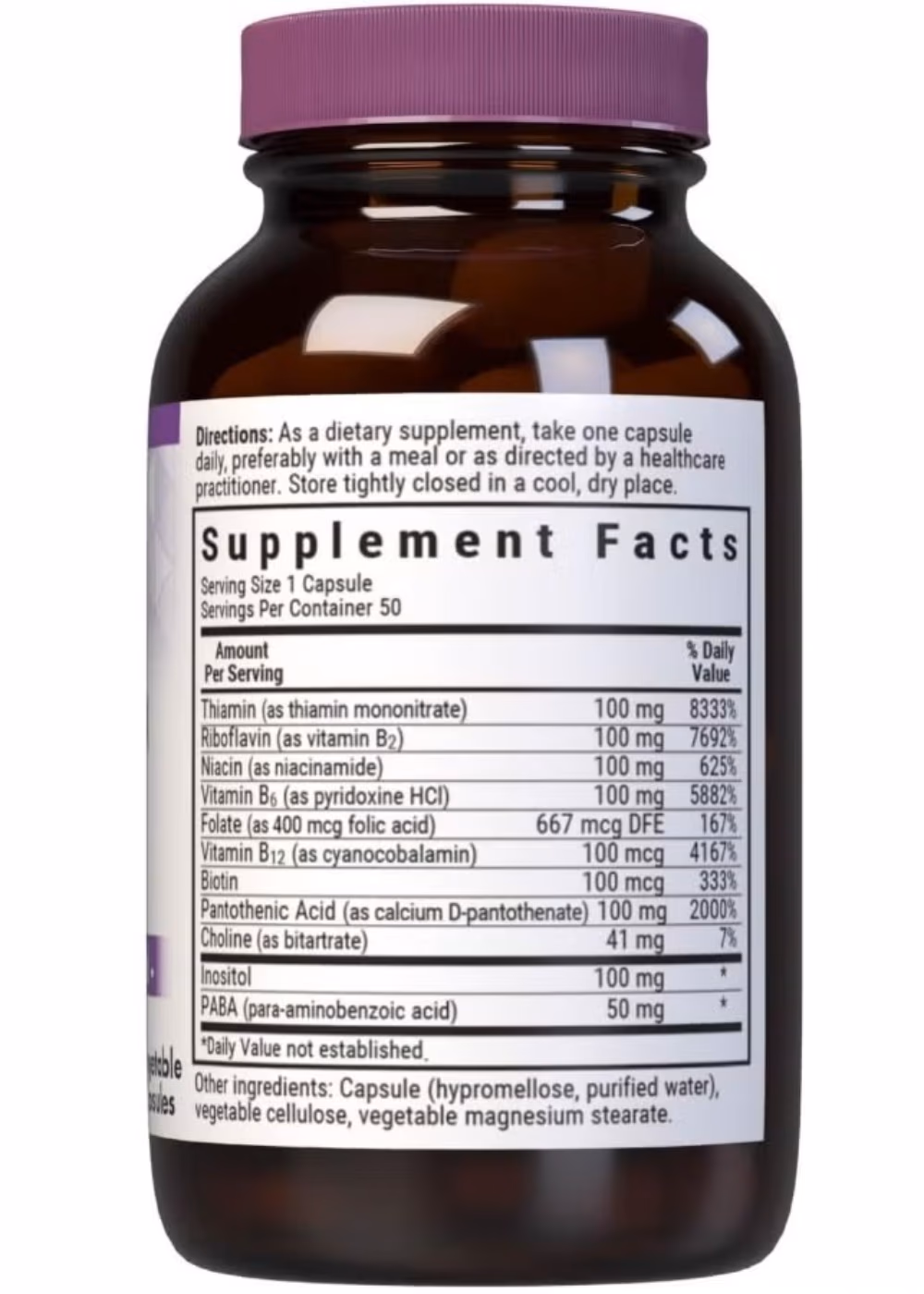 Bluebonnet B-Complex- 100 Capsules 50's  2