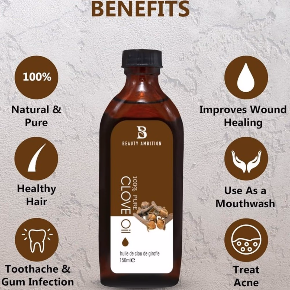 Beauty Ambition Pure Clove Oil 150ml 4