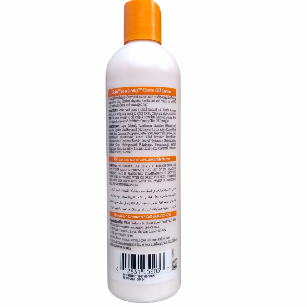 Sofn Free N Pretty Carrot Oil Cream 350ml 2