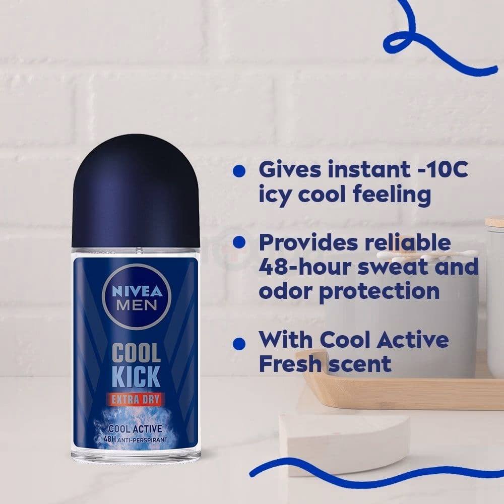 NIVEA Deo Roll On Cool Kick Extra Dry 50ml 3