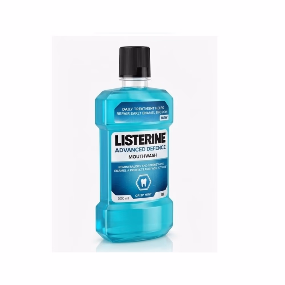 Listerine Advanced Defence Mouthwash Crisp Mint 500ml  3