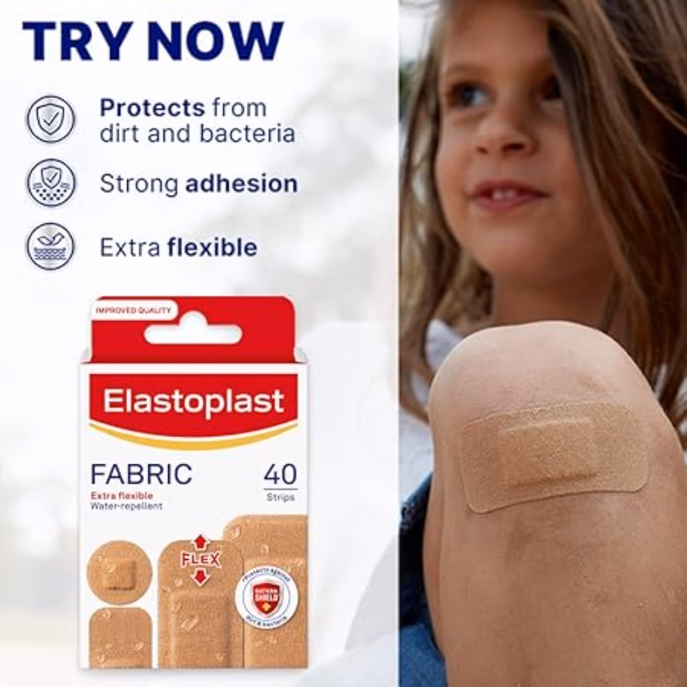 Elastoplast Fabric Water Repellent Plasters - 40s 2