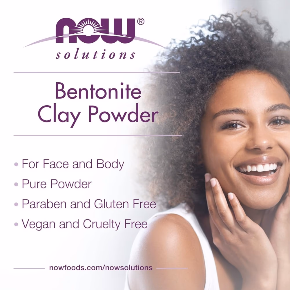 NOW Bentonite Clay Powder 312g 3