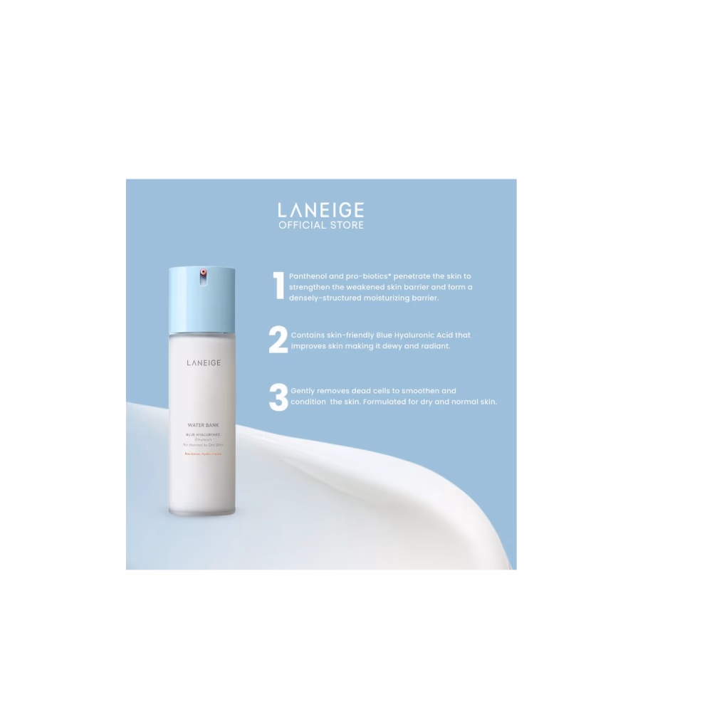Laneige Water Bank Blue Hyaluronic Emulsion Normal To Dry 120ML 2