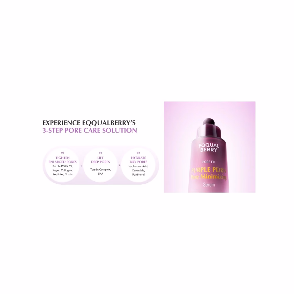 Eqqualberry Purple PDRN Pore Minimizing Serum 30ml 2
